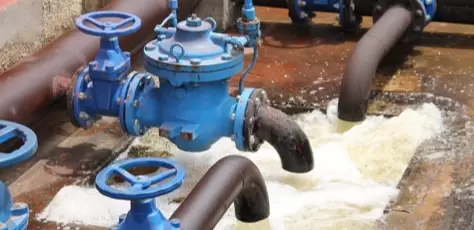 Water supply and drainage pump valve piptline